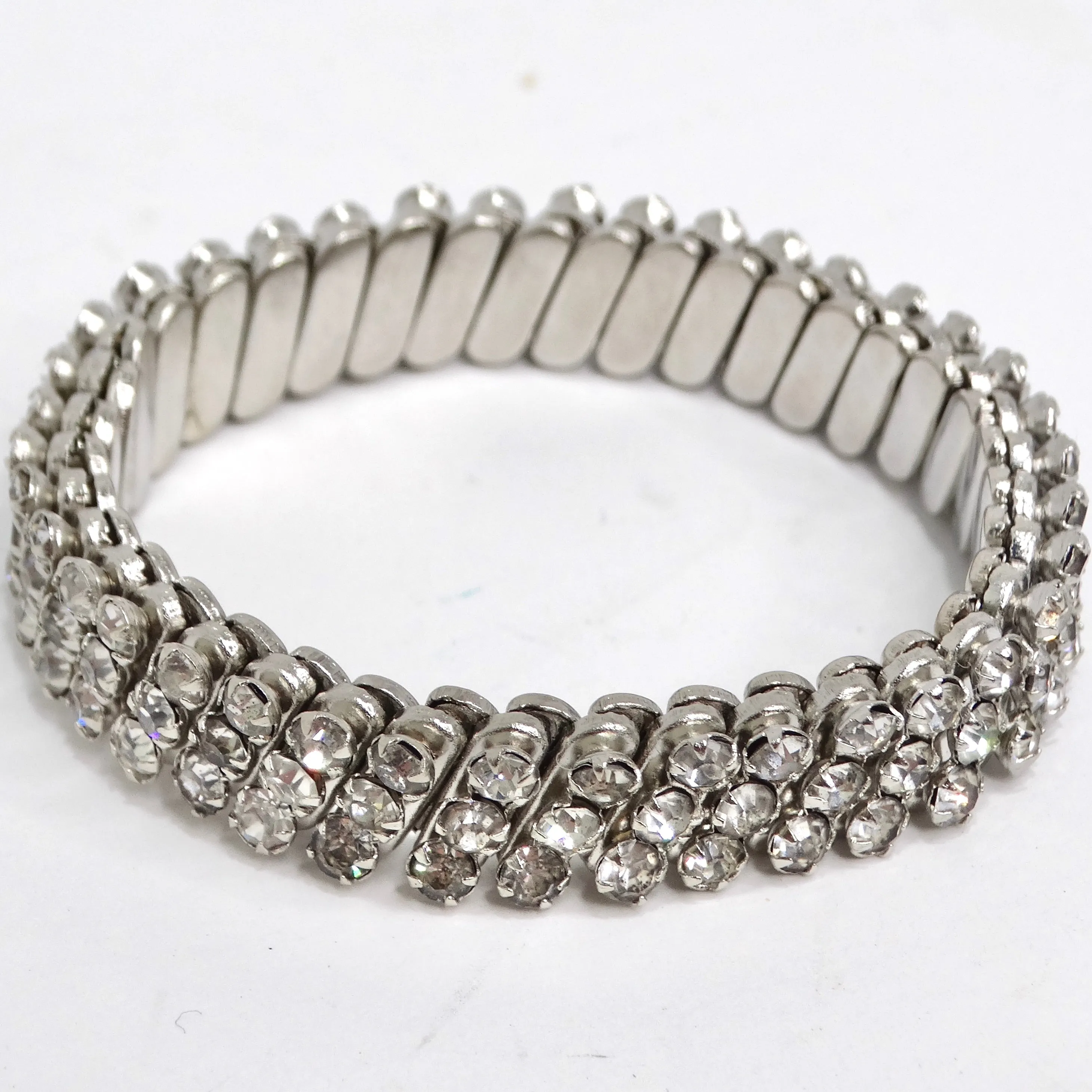 1980s Swarovski Crystal Adjustable Bracelet