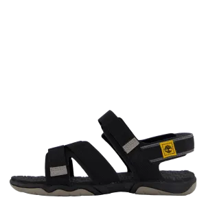 2 Strap Sandal Jet Black