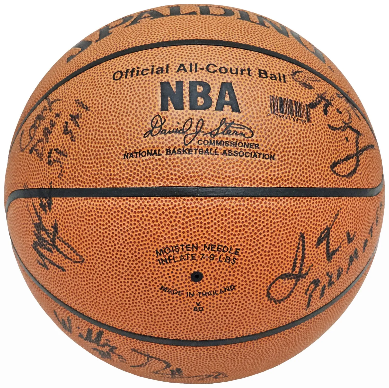 2002-03 St. Mary Autographed Basketball 8 Sigs LeBron James PSA/DNA AI01382