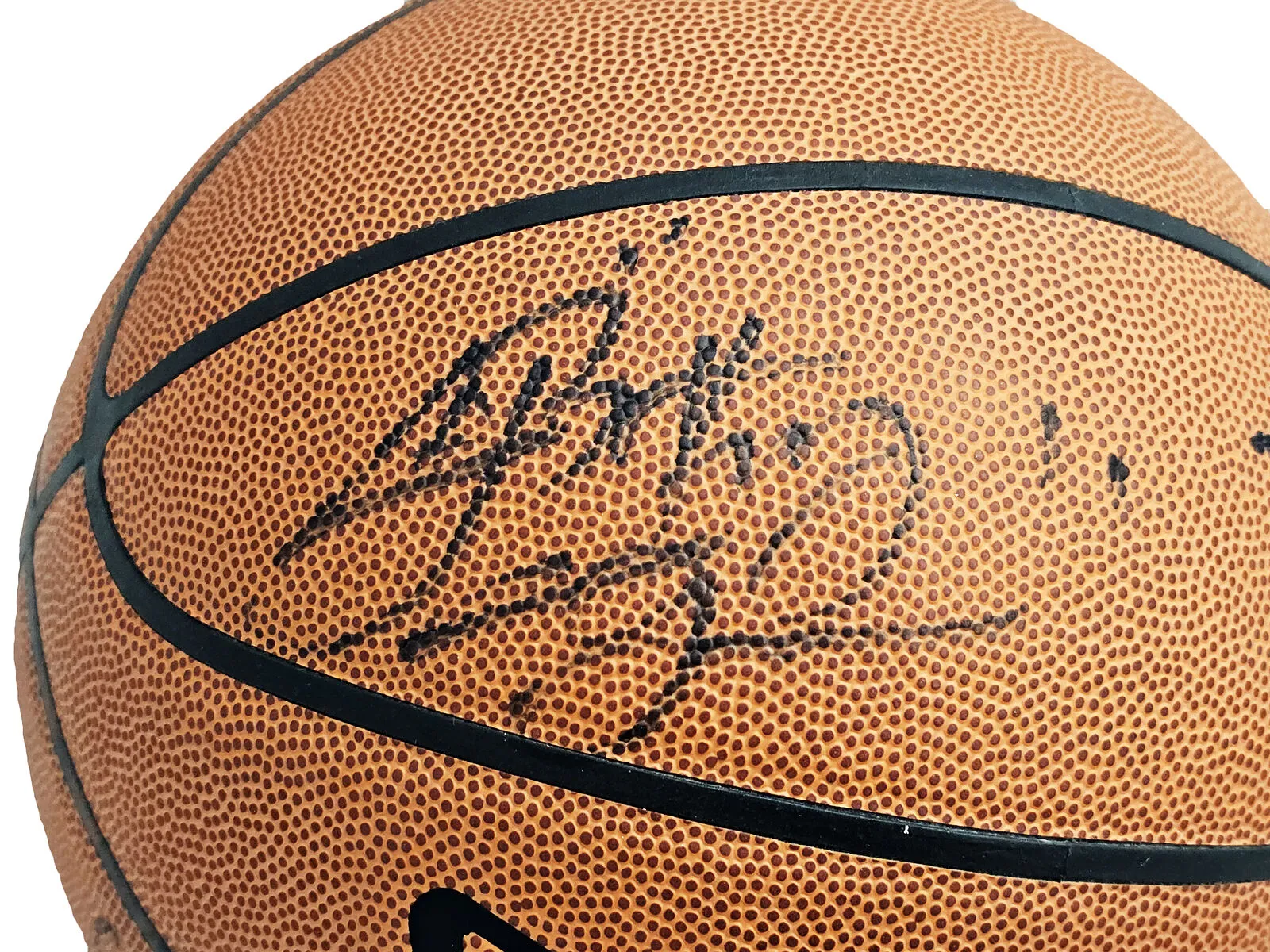 2002-03 St. Mary Autographed Basketball 8 Sigs LeBron James PSA/DNA AI01382