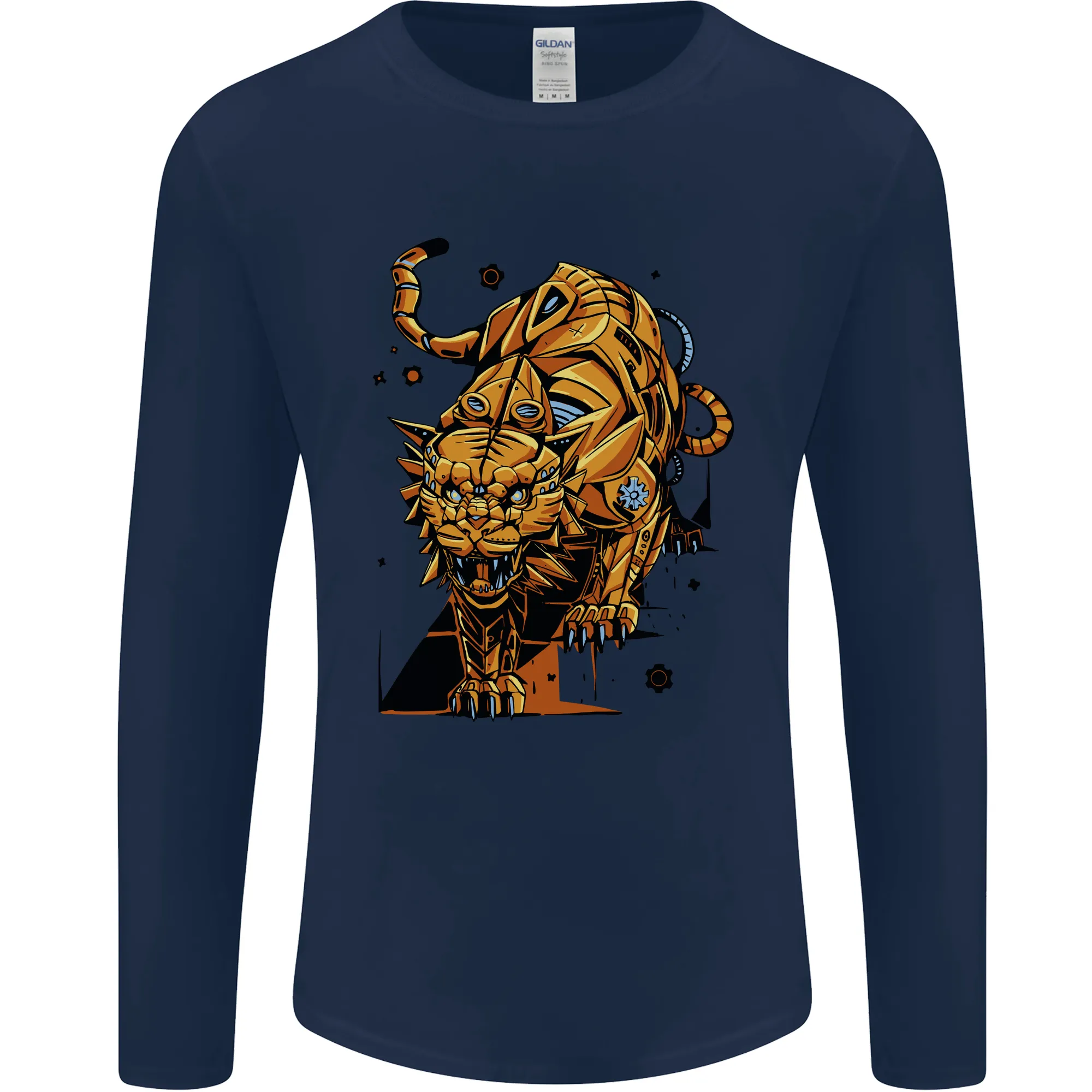 A Steampunk Lion Mens Long Sleeve T-Shirt