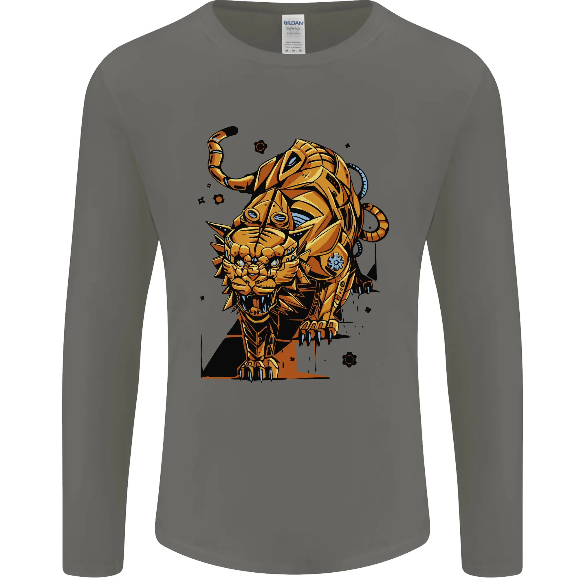 A Steampunk Lion Mens Long Sleeve T-Shirt