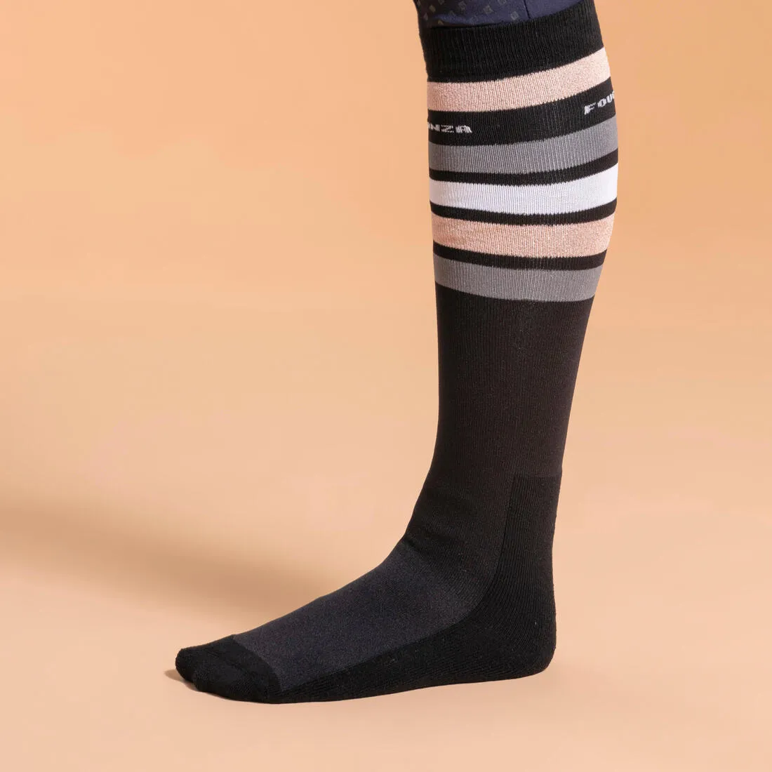 Adult Horse Riding Socks 100 Stripes