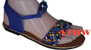 African beaded wedding sandals