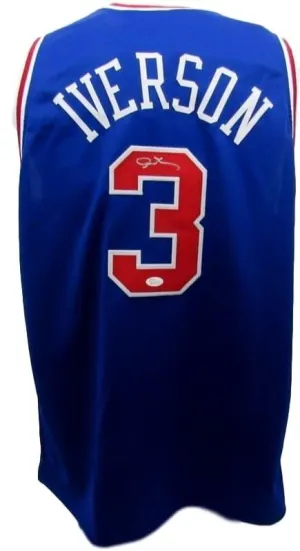 Allen Iverson Signed Autographed Philadelphia 76ers Basketball Jersey (JSA COA)