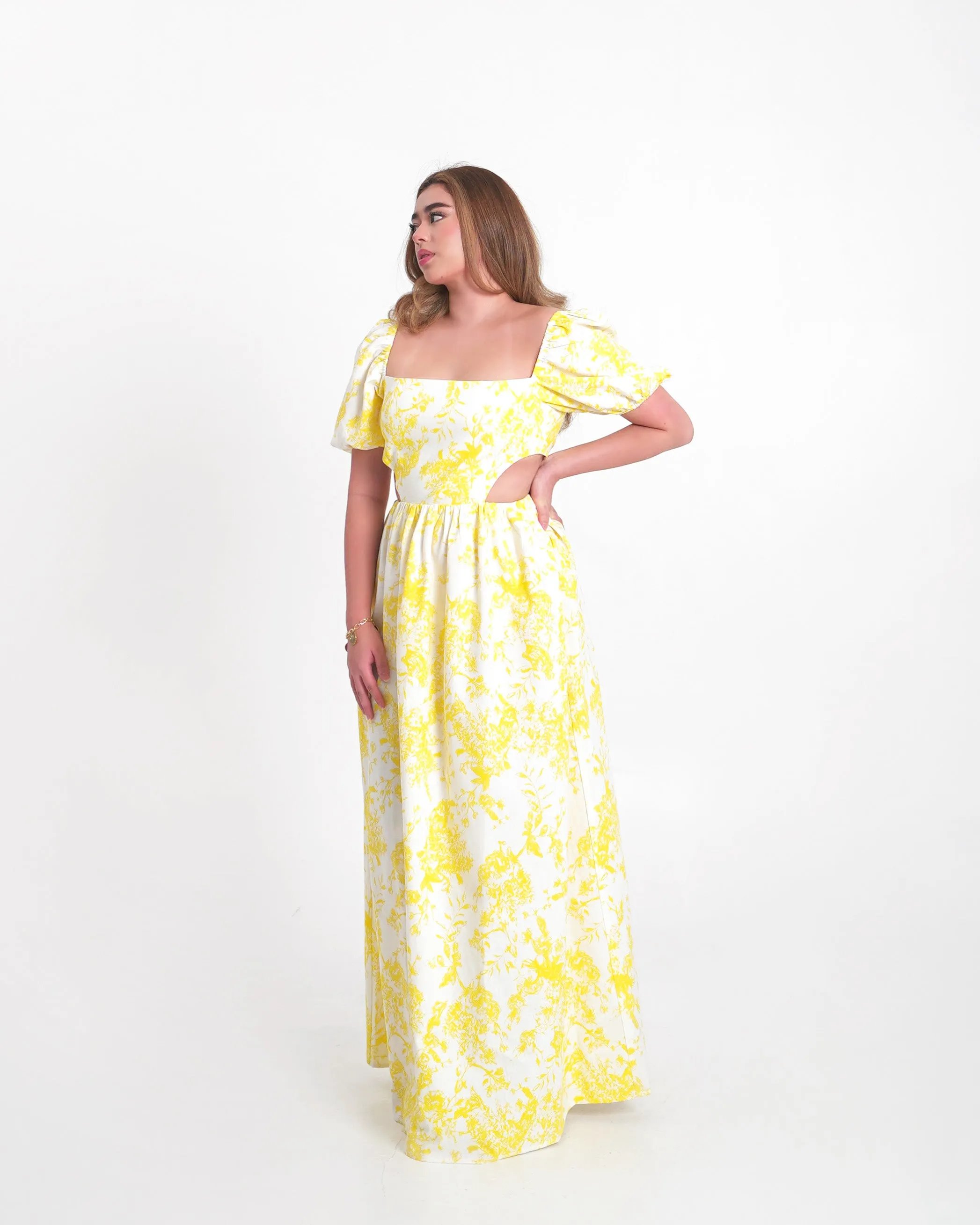 AMALFI Maxi Dress in Lemon Yellow