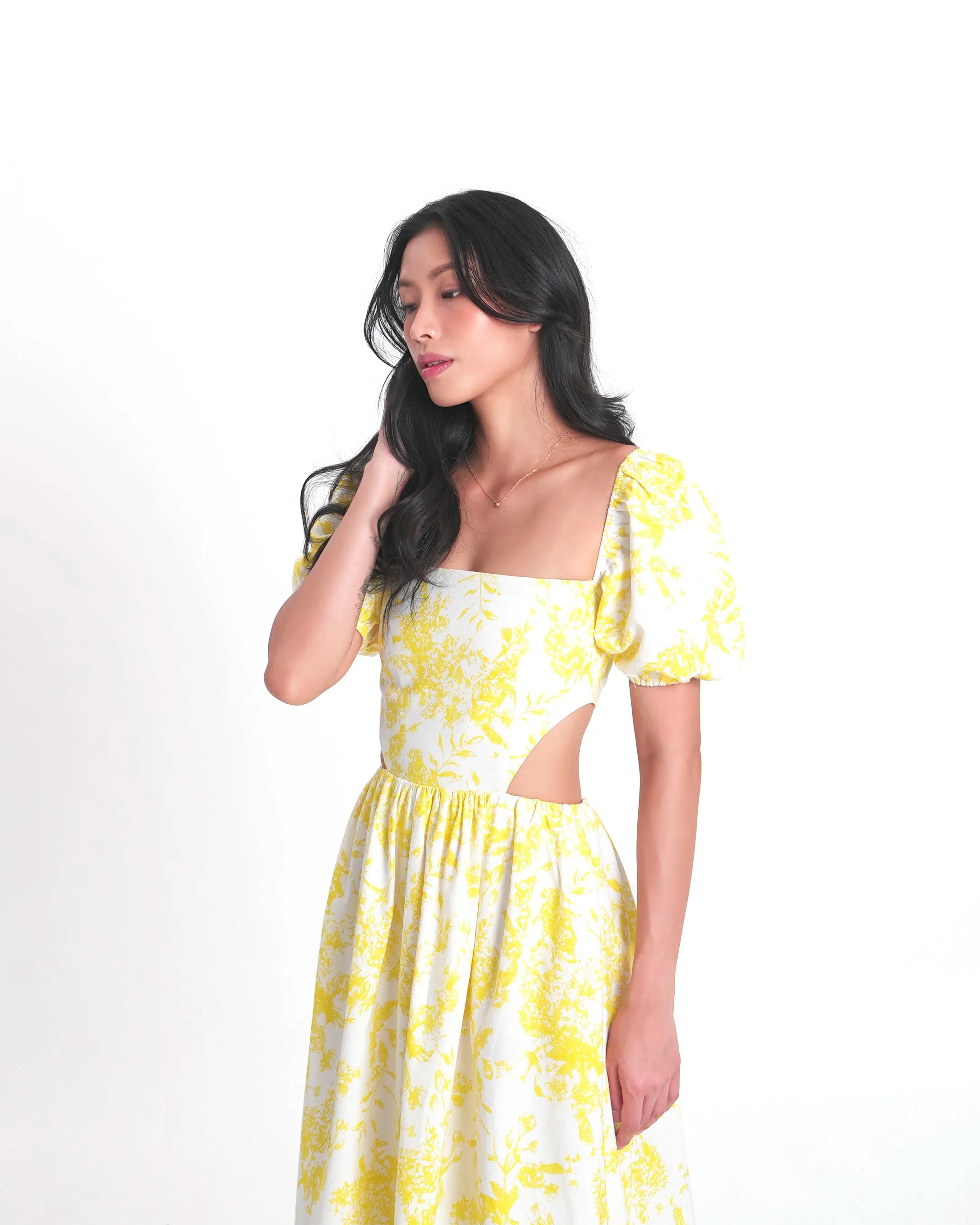 AMALFI Maxi Dress in Lemon Yellow