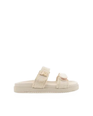 AMYLEE WIDE FIT - NATURAL RAFFIA