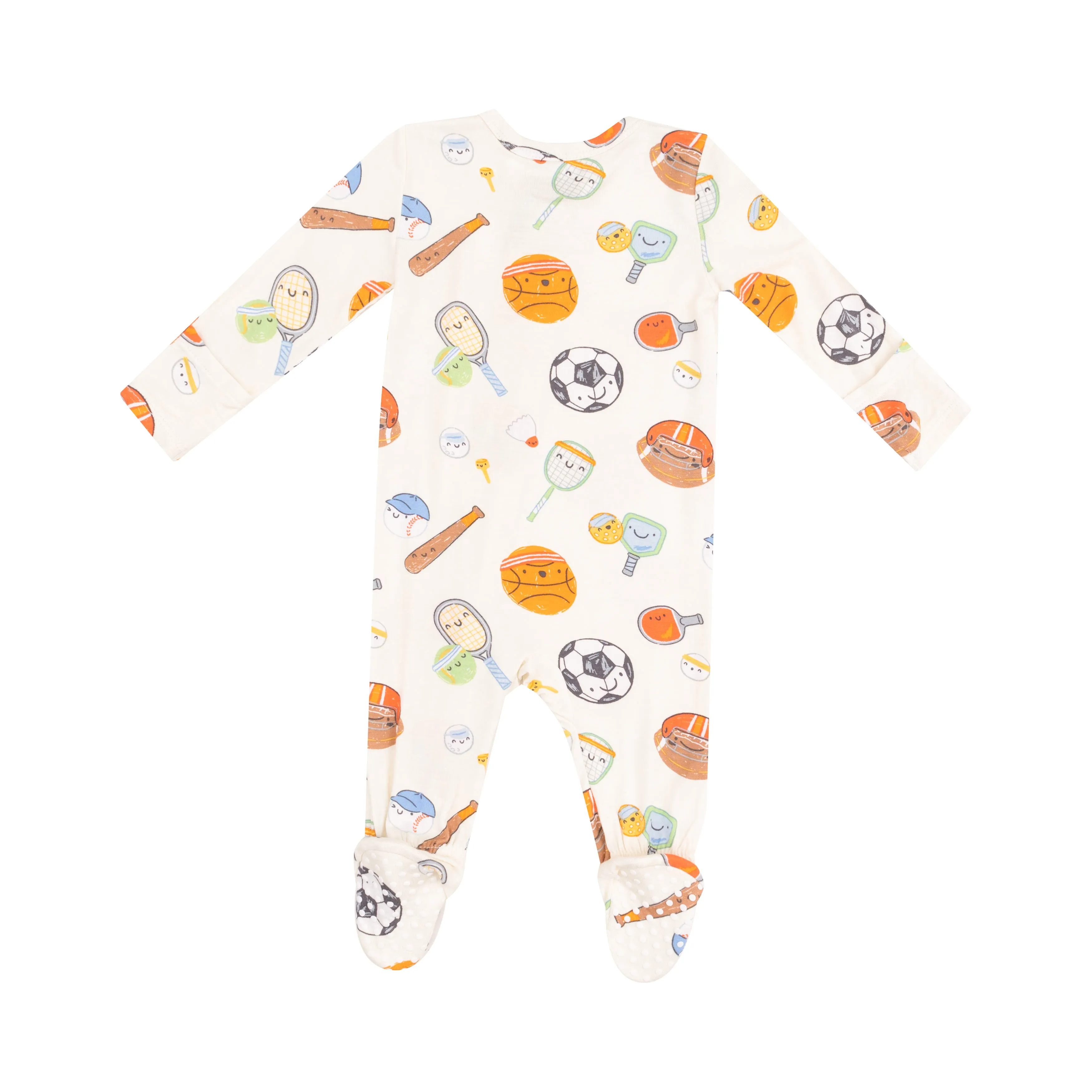 Angel Dear 2 Way Zipper Footie - Sports Ball Friends