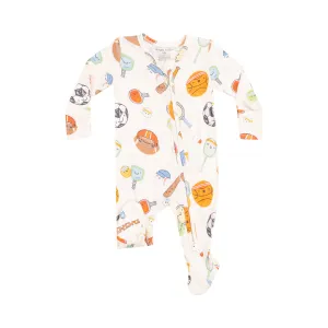 Angel Dear 2 Way Zipper Footie - Sports Ball Friends