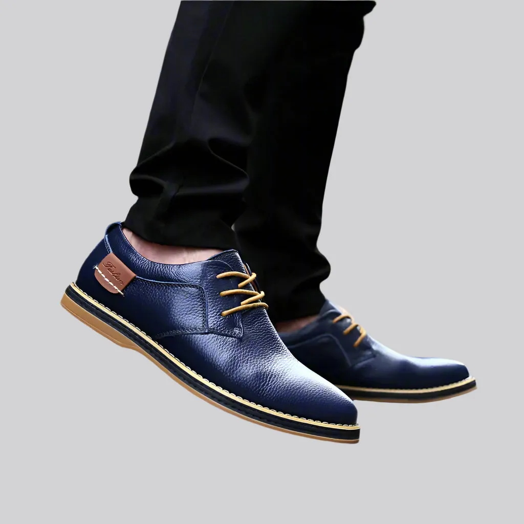 Ashland | Men's Genuine Leather Oxford Dress Shoes, Italian Casual Lace-Ups, Luxury Brand Loafers