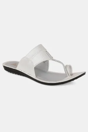 Aurelia Almond Toe Textured Flat-ZDarlene