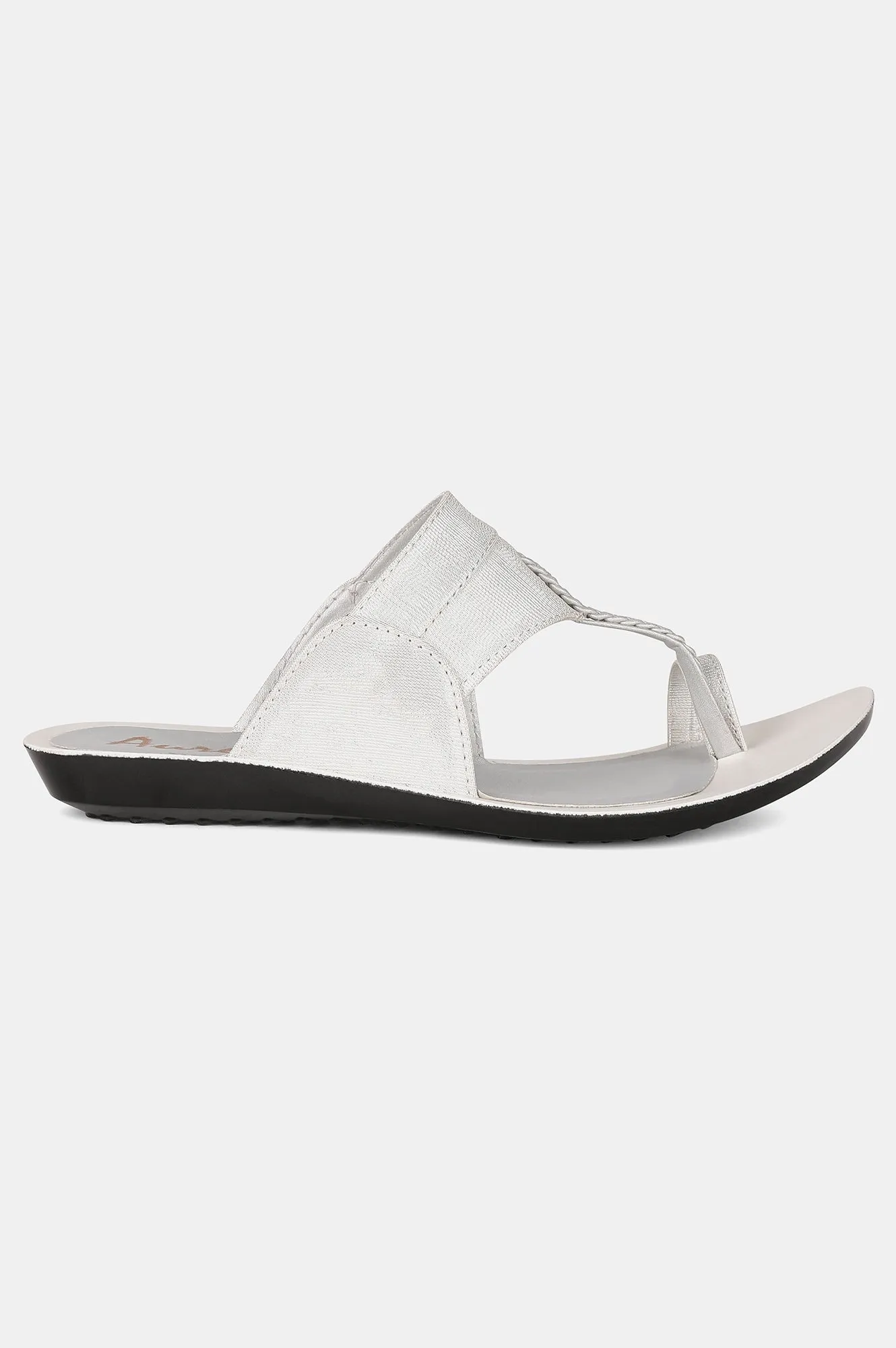 Aurelia Almond Toe Textured Flat-ZDarlene