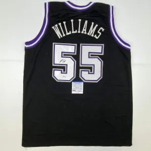 Autographed/Signed JASON WILLIAMS Sacramento Black Basketball Jersey PSA/DNA COA