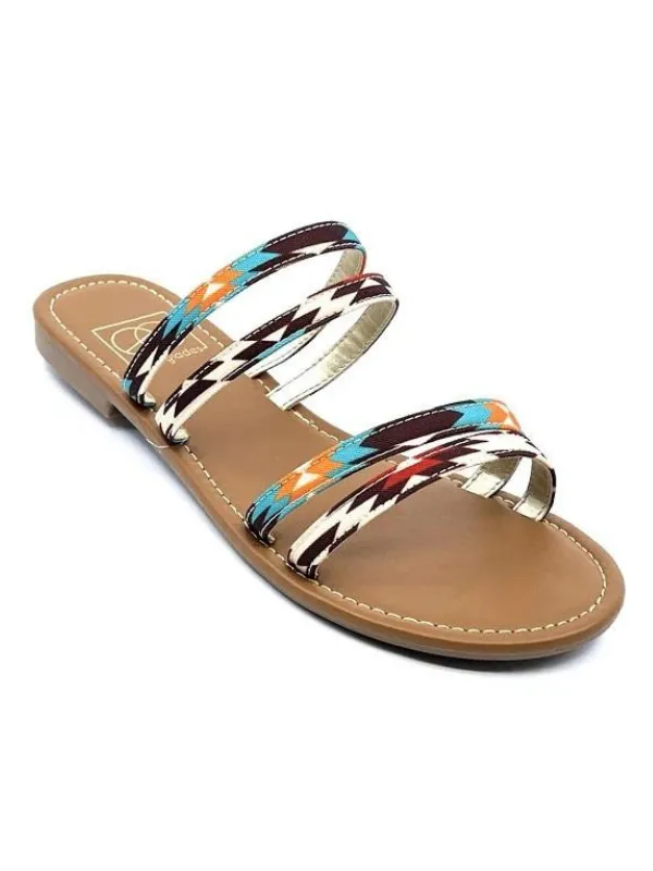 Aztec Orange Sandals