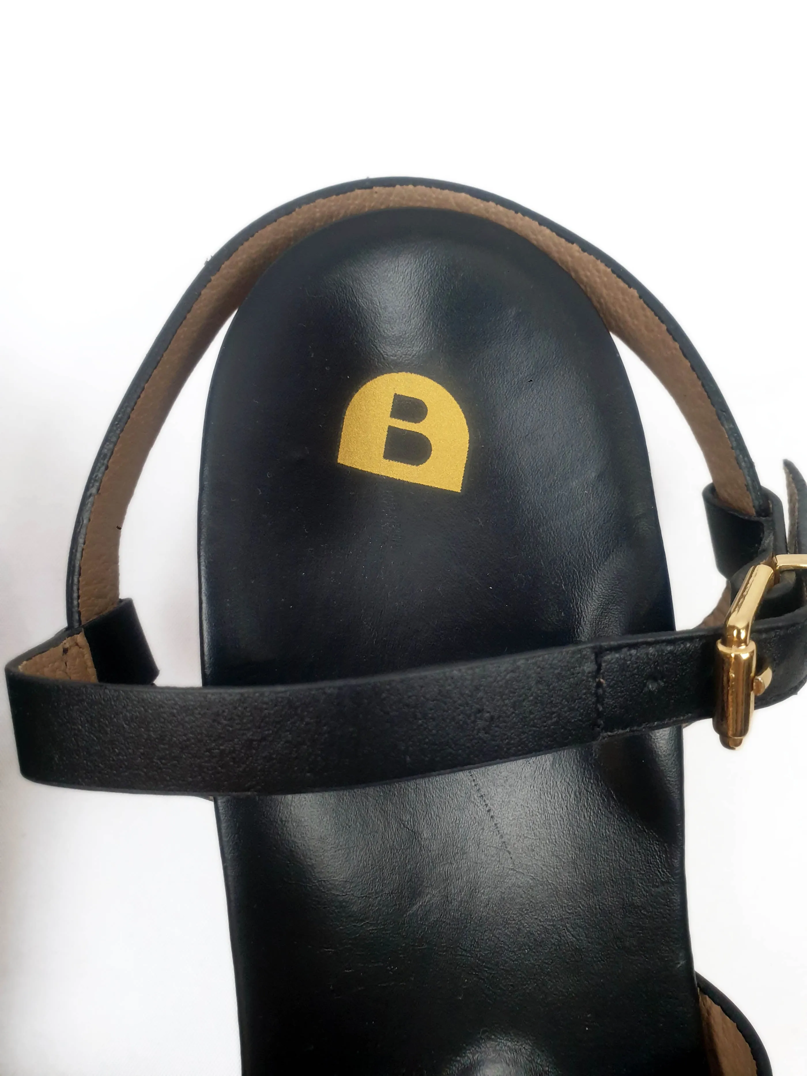 Bared black sandals size 40