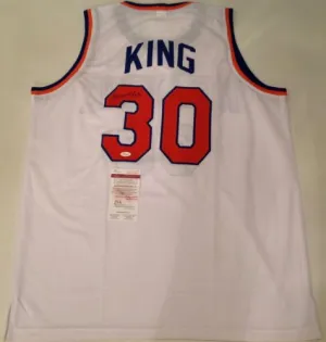 Bernard King Signed Autographed New York Knicks Basketball Jersey (JSA COA)