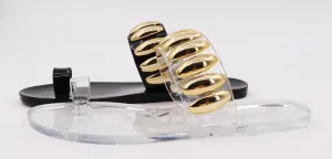 Black Jelly Sandals
