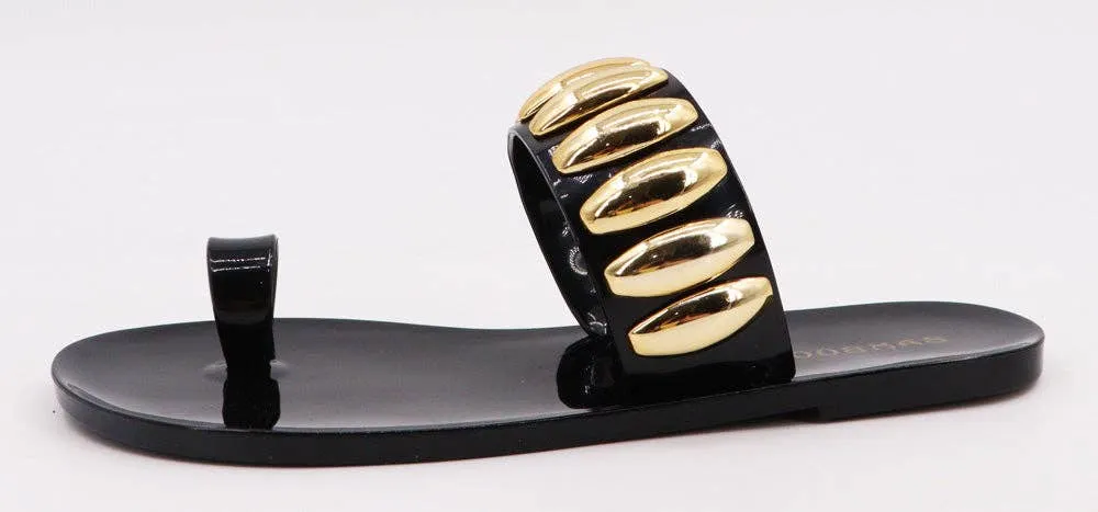 Black Jelly Sandals