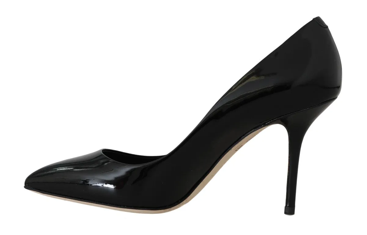 Black Leather Ankle Strap Sandals