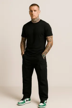 Black Techwear Cargo Pants