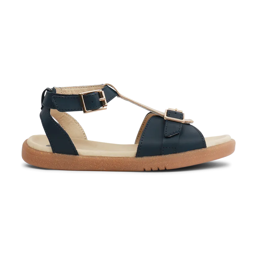 Bobux KP Hera Navy With Misty Gold Open Toe Sandal