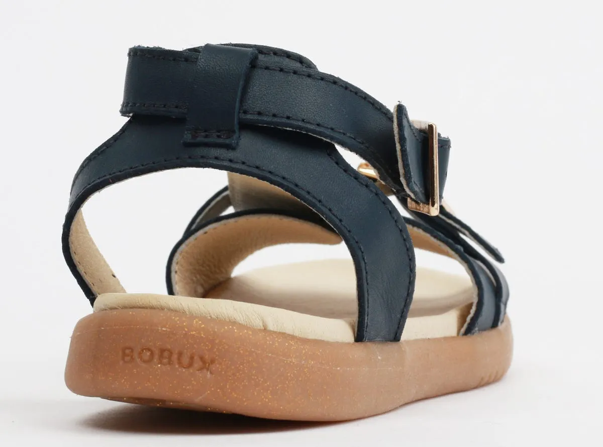 Bobux KP Hera Navy With Misty Gold Open Toe Sandal