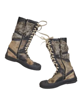Boxer y2k lace up boots