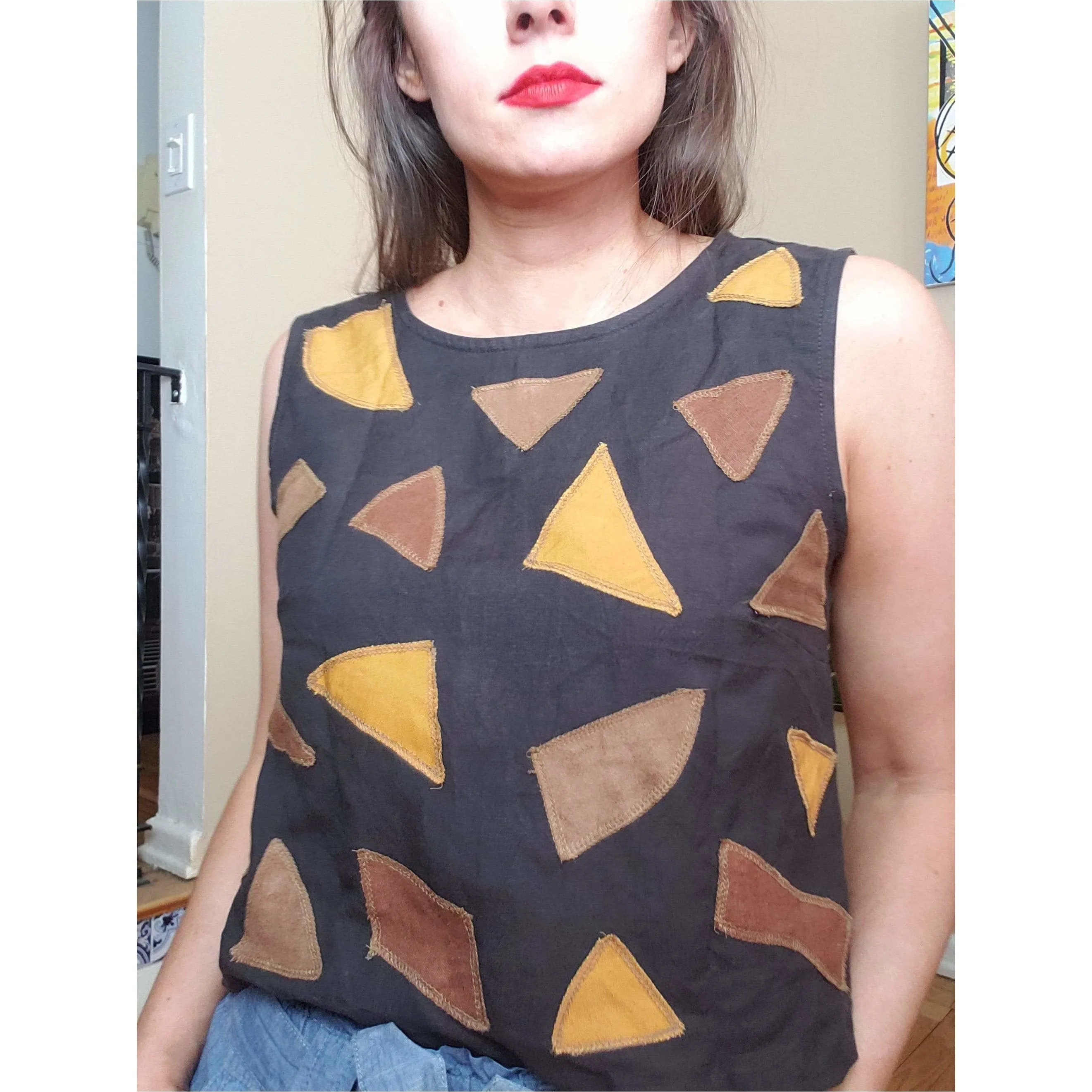 Broadway Zero Waste Sea-Glass Appliqué Tank Top