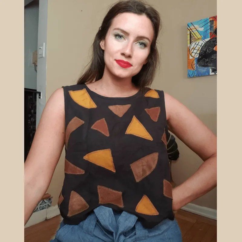 Broadway Zero Waste Sea-Glass Appliqué Tank Top