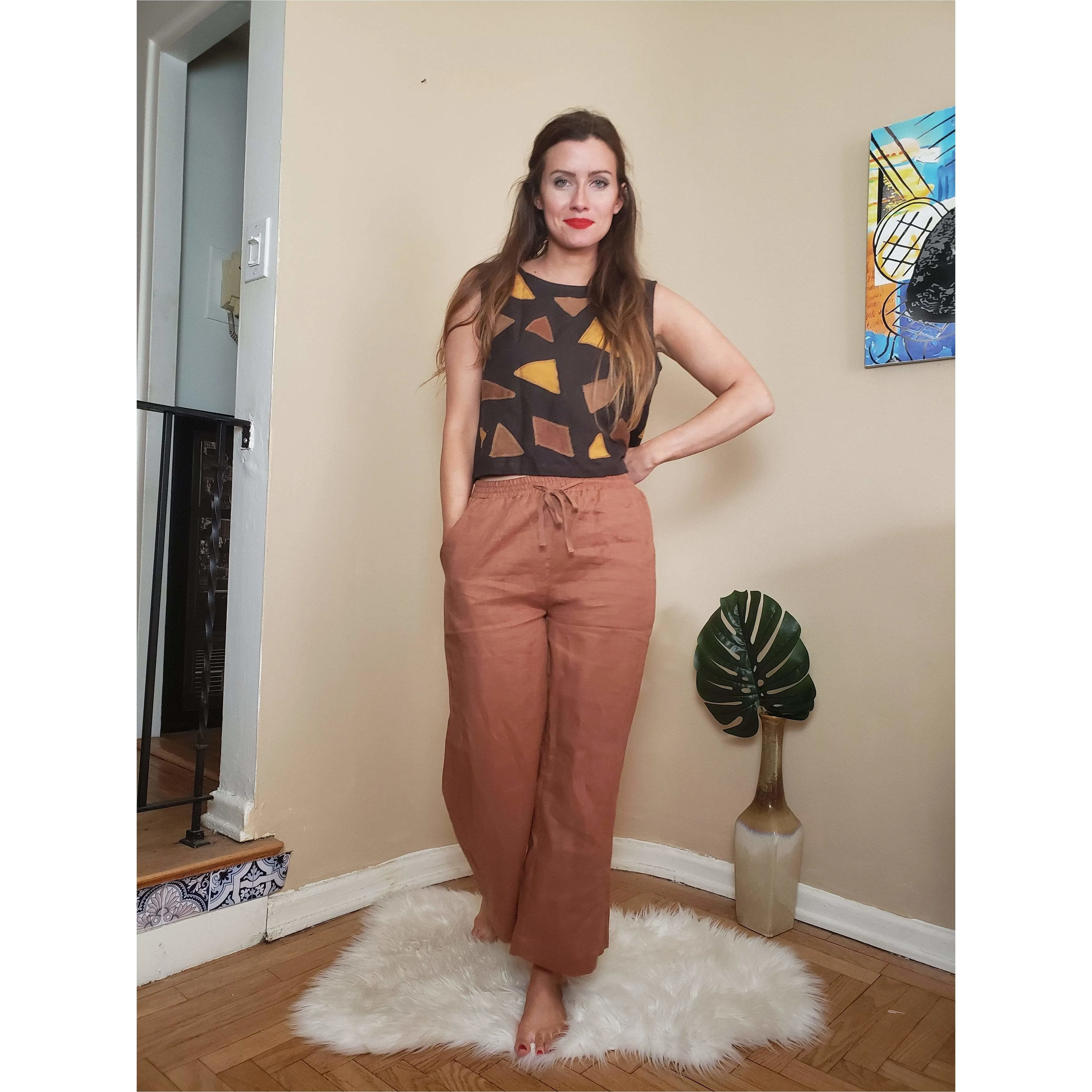 Broadway Zero Waste Sea-Glass Appliqué Tank Top