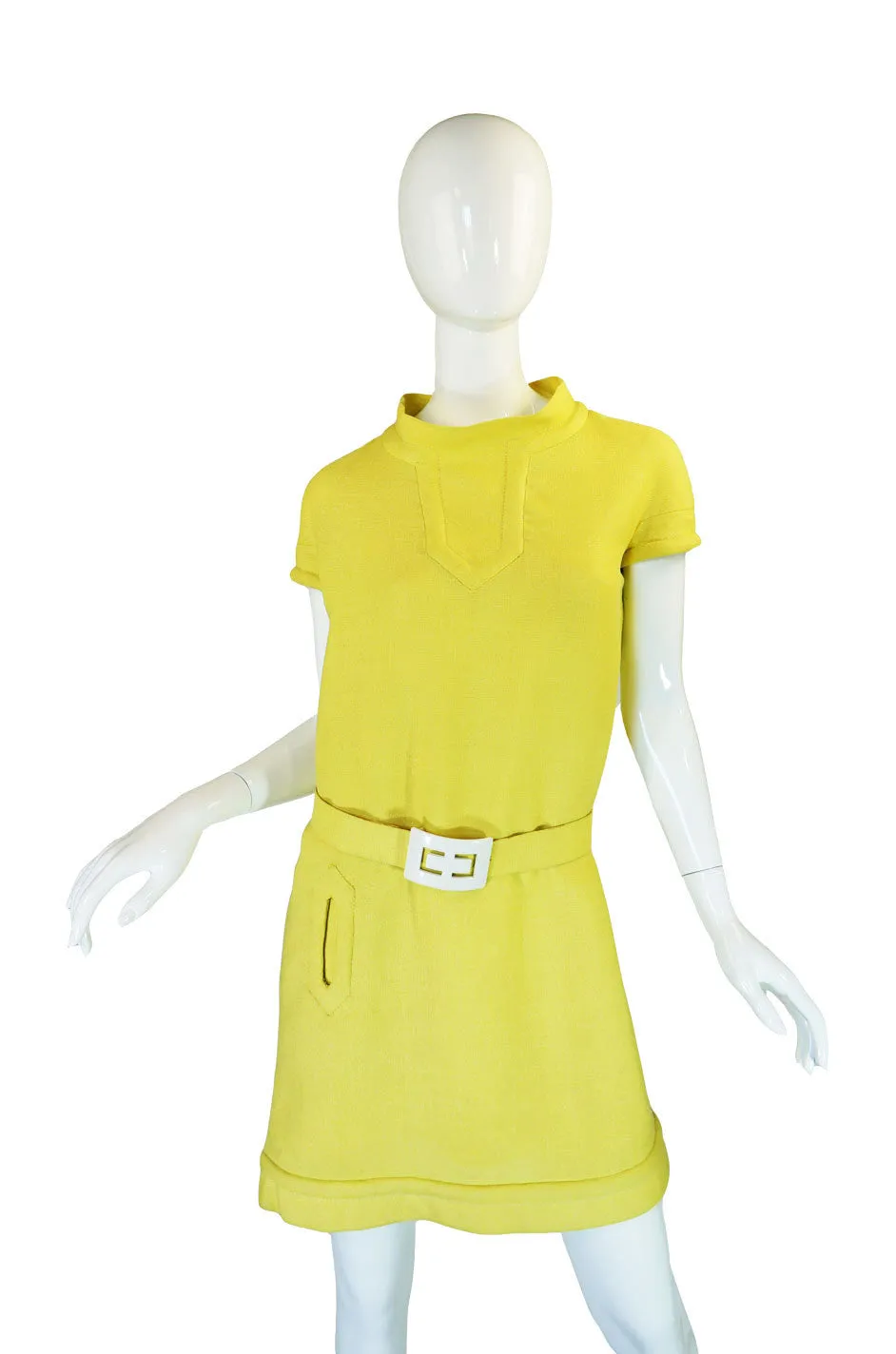 c1968 Pierre Cardin Couture Shift Dress