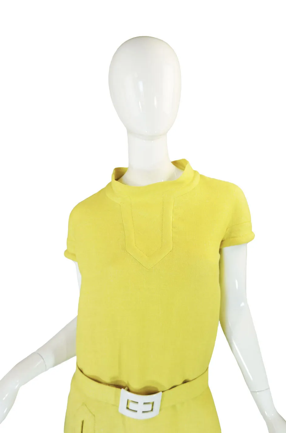 c1968 Pierre Cardin Couture Shift Dress