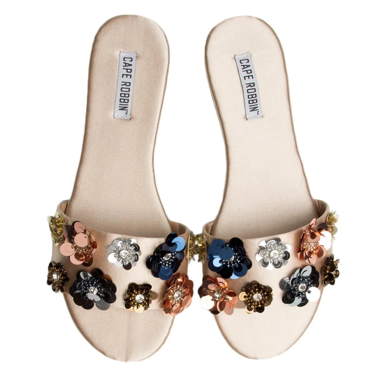 Cape Robbin Sadie-8 Nude Sandals Nude