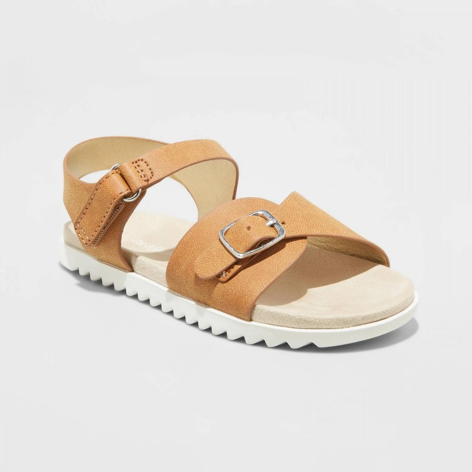 Cat & Jack Toddler Girls' Shaelyn Footbed Sandals Cognac Brown 6