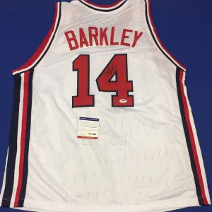 Charles Barkley Signed Autographed USA Dream Team Basketball Jersey (JSA COA)
