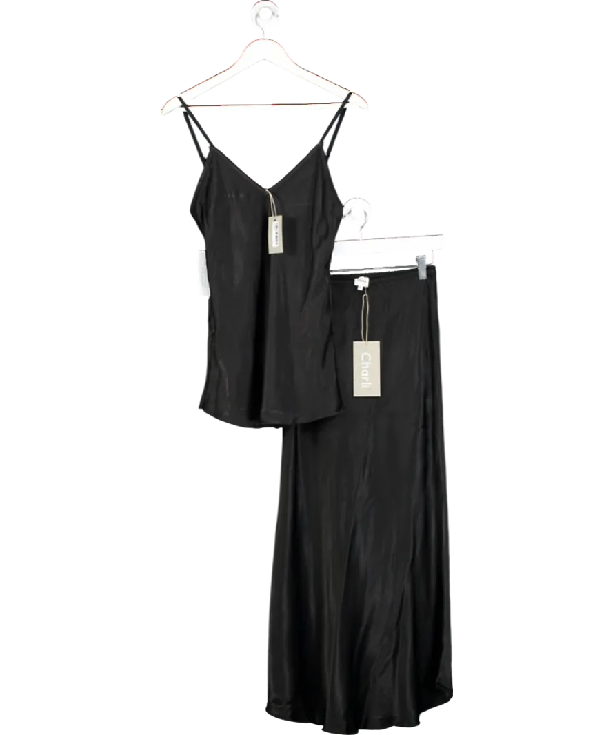 Charli Black Sasha Cami Top And Skirt Set One Size