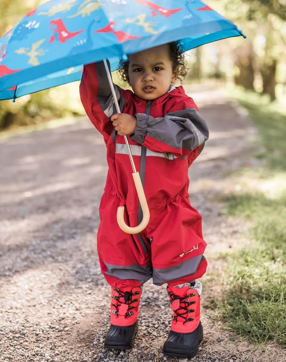 Children's Rain/Trail Suit, Deep Red