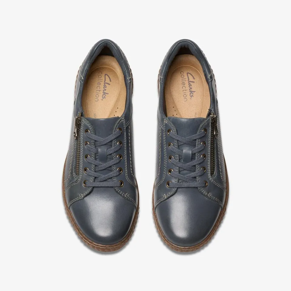 Clarks Women's Caroline Janna Dark Blue Leather
