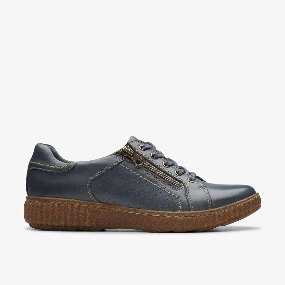 Clarks Women's Caroline Janna Dark Blue Leather