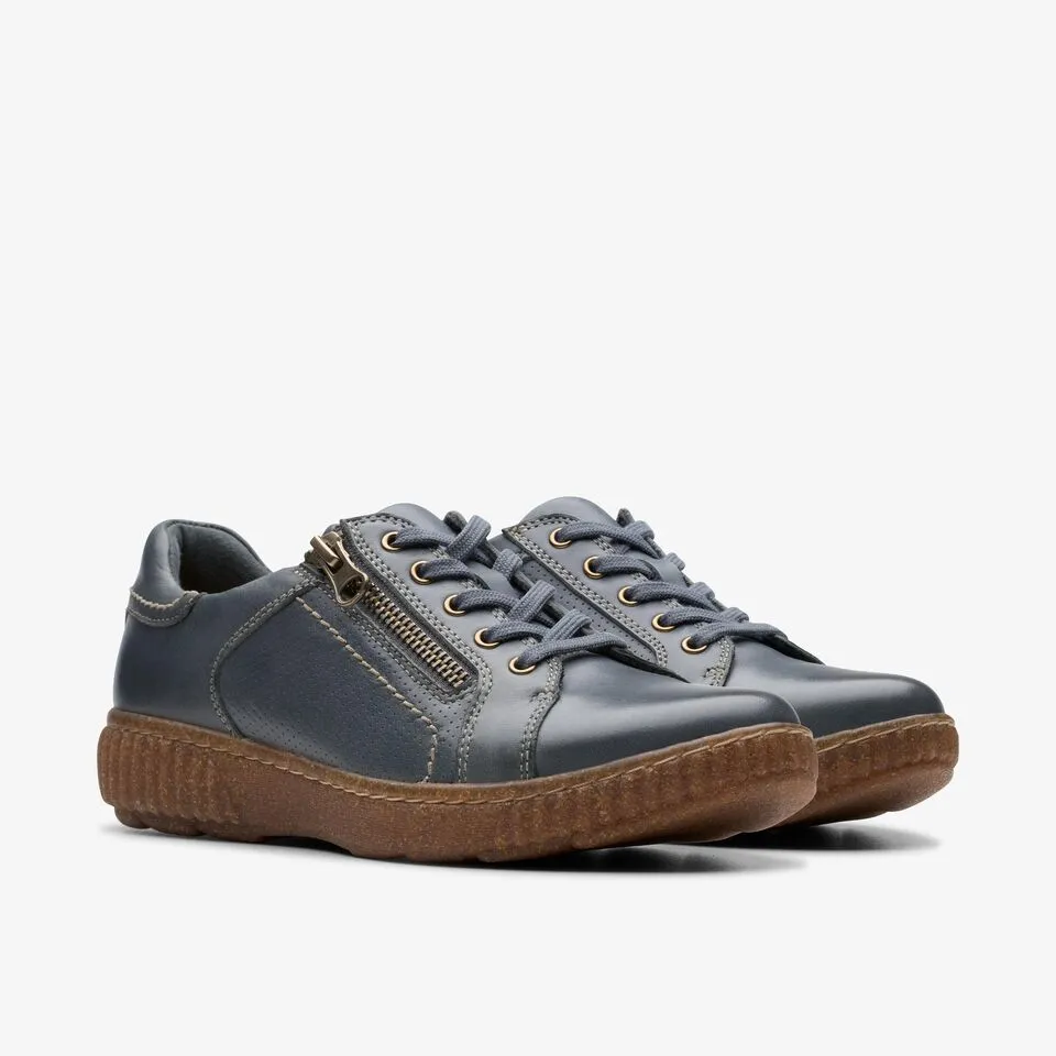 Clarks Women's Caroline Janna Dark Blue Leather