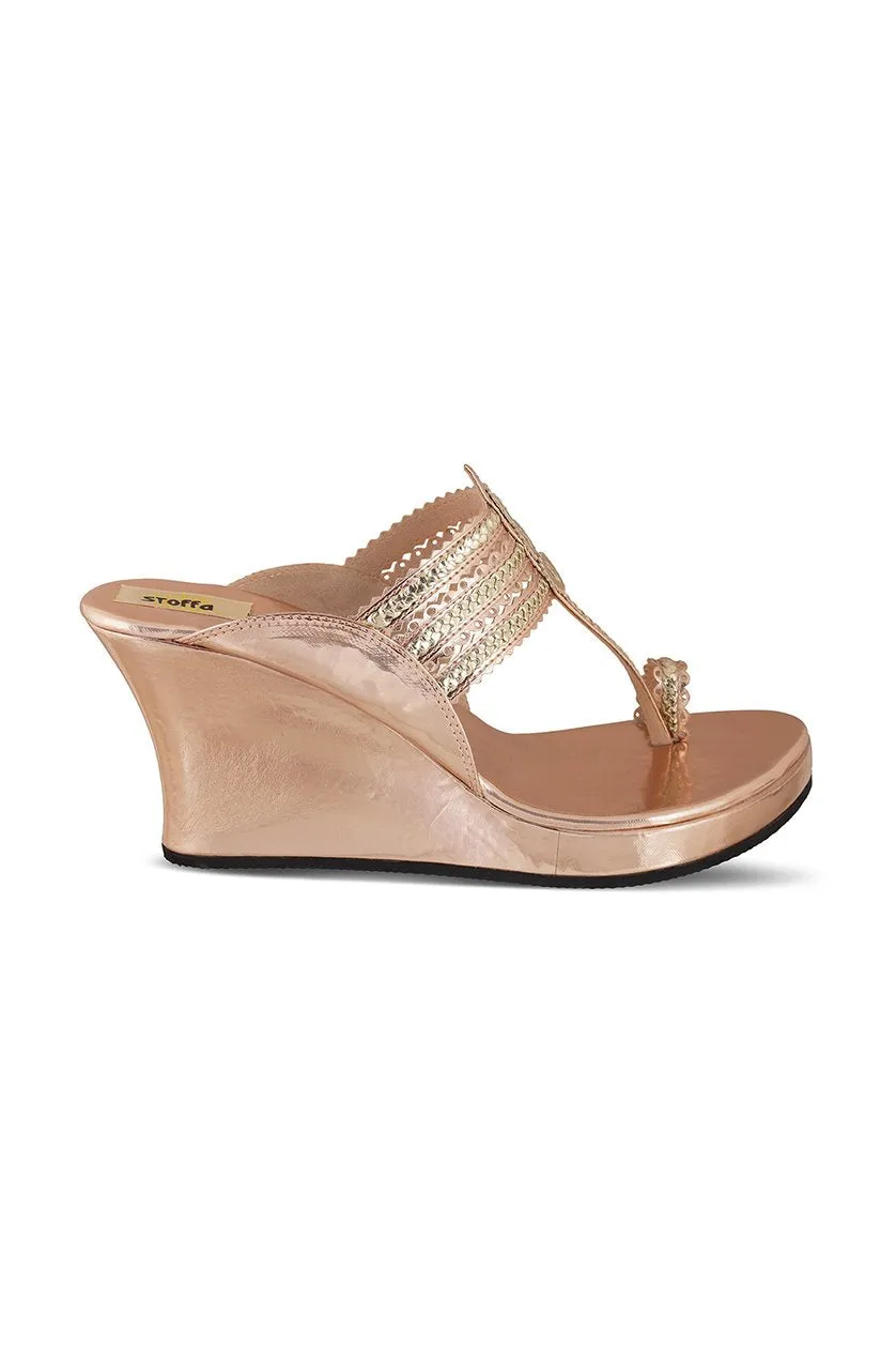 Classic High K Wedge Champagne