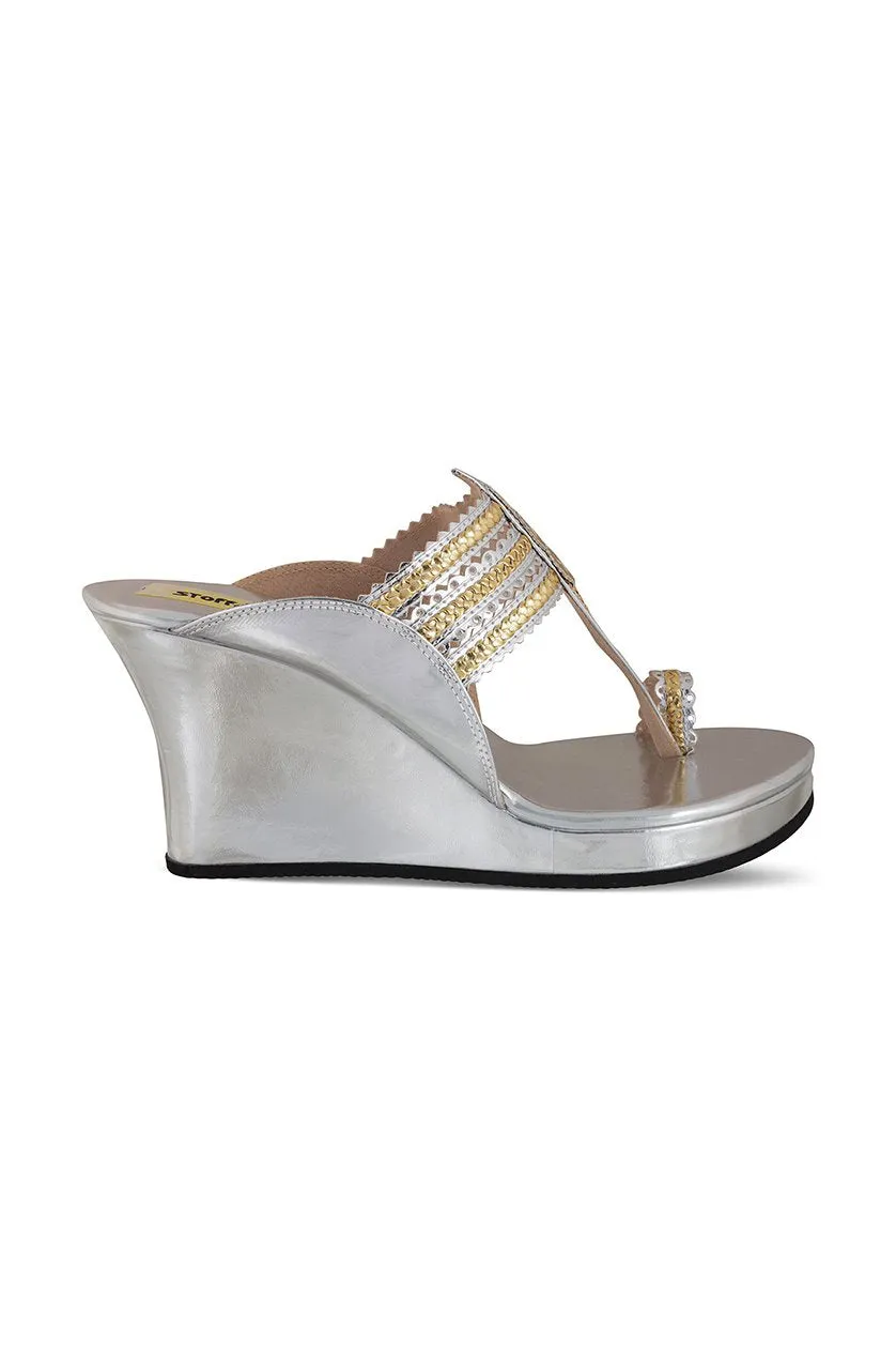 Classic High K Wedge Champagne