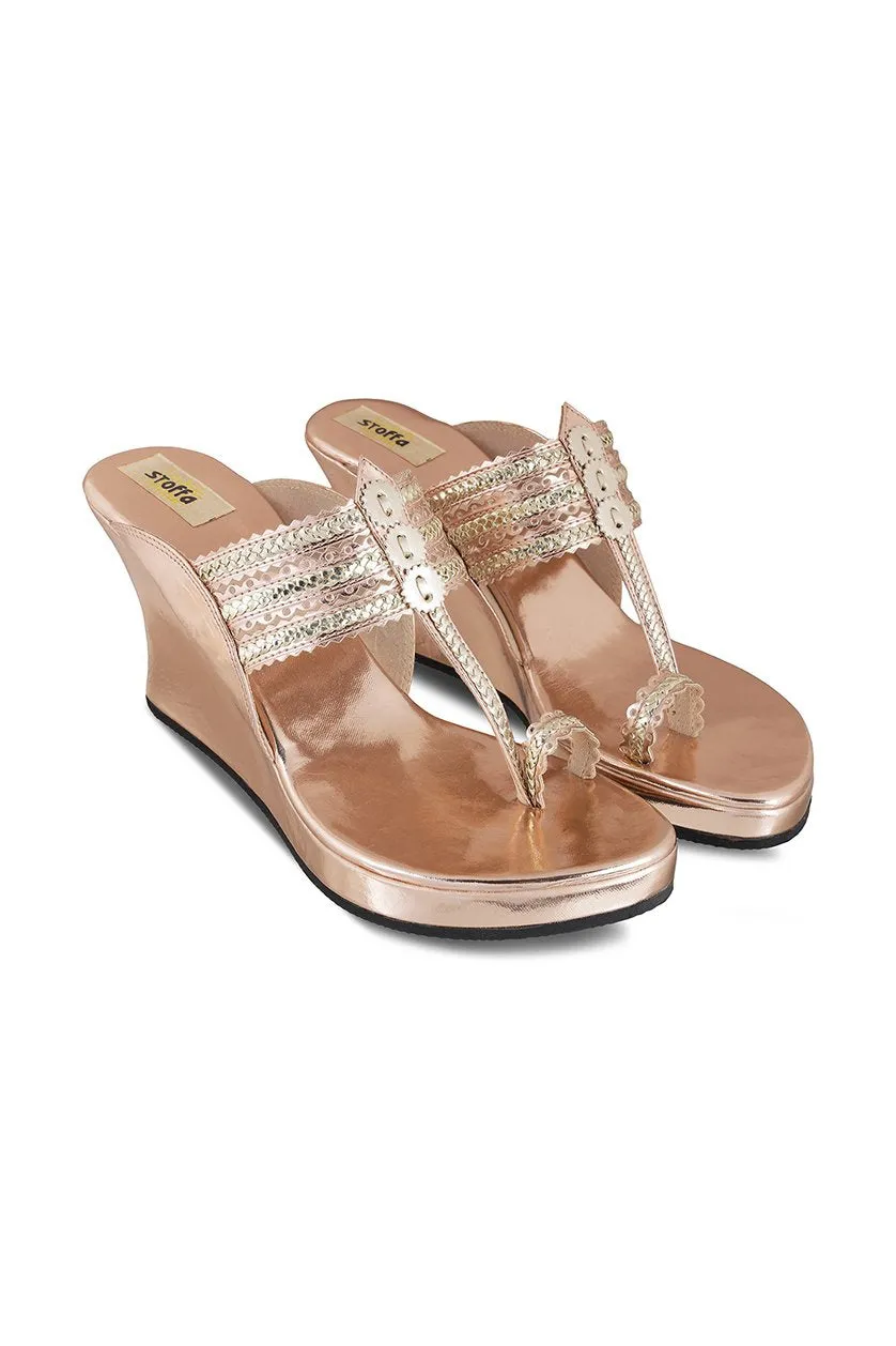 Classic High K Wedge Champagne