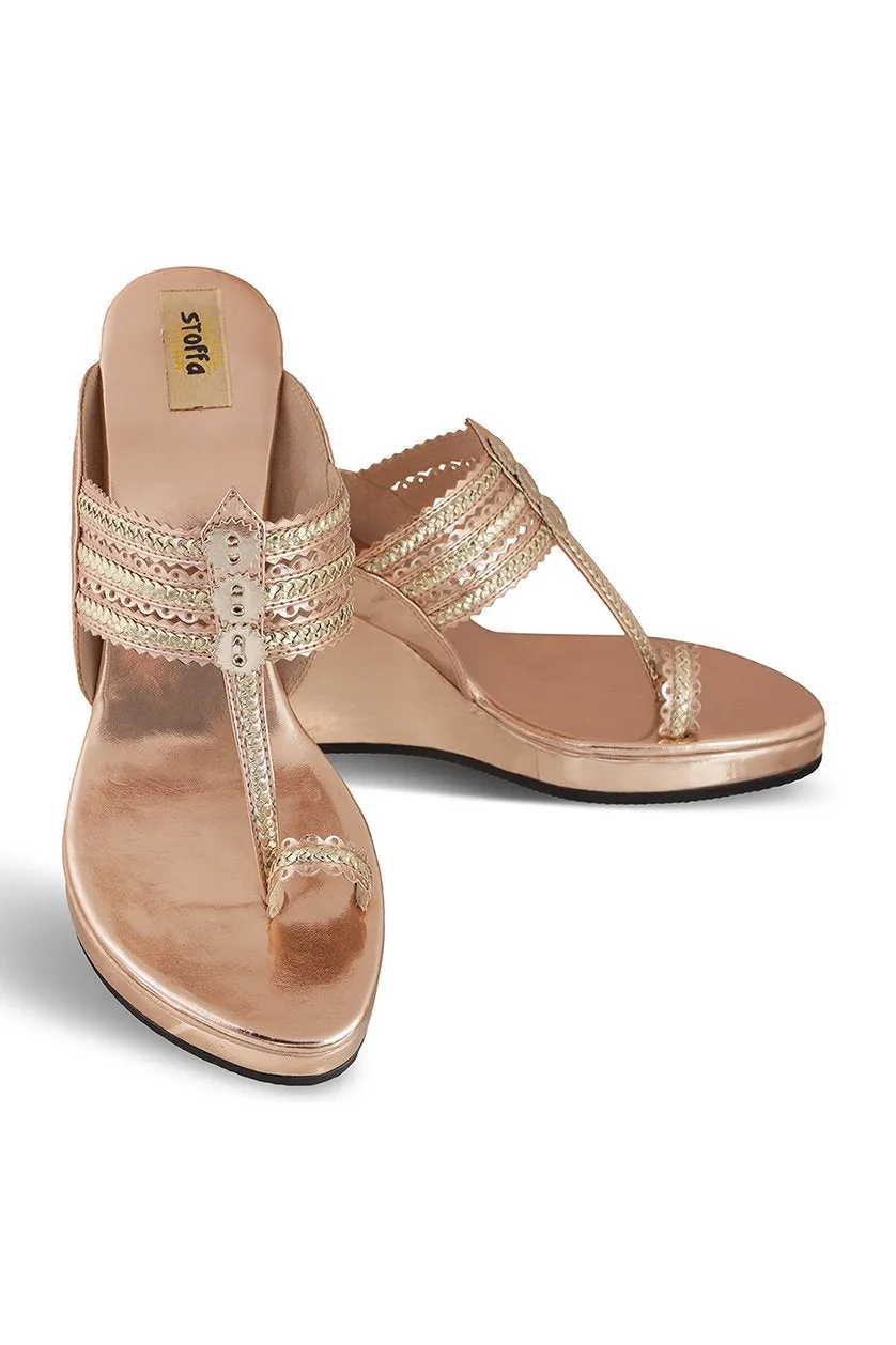 Classic High K Wedge Champagne
