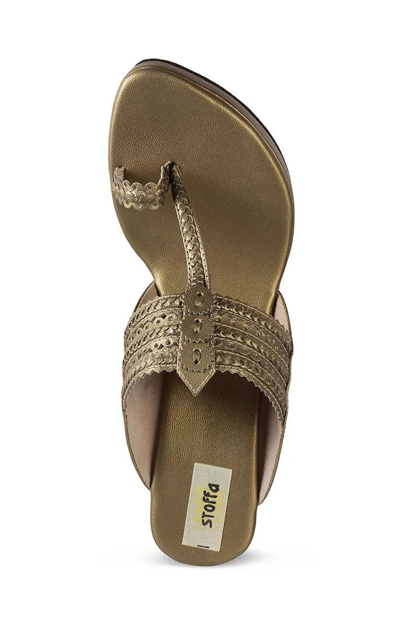 Classic High K Wedge Champagne