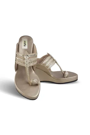 Classic High K Wedge Champagne