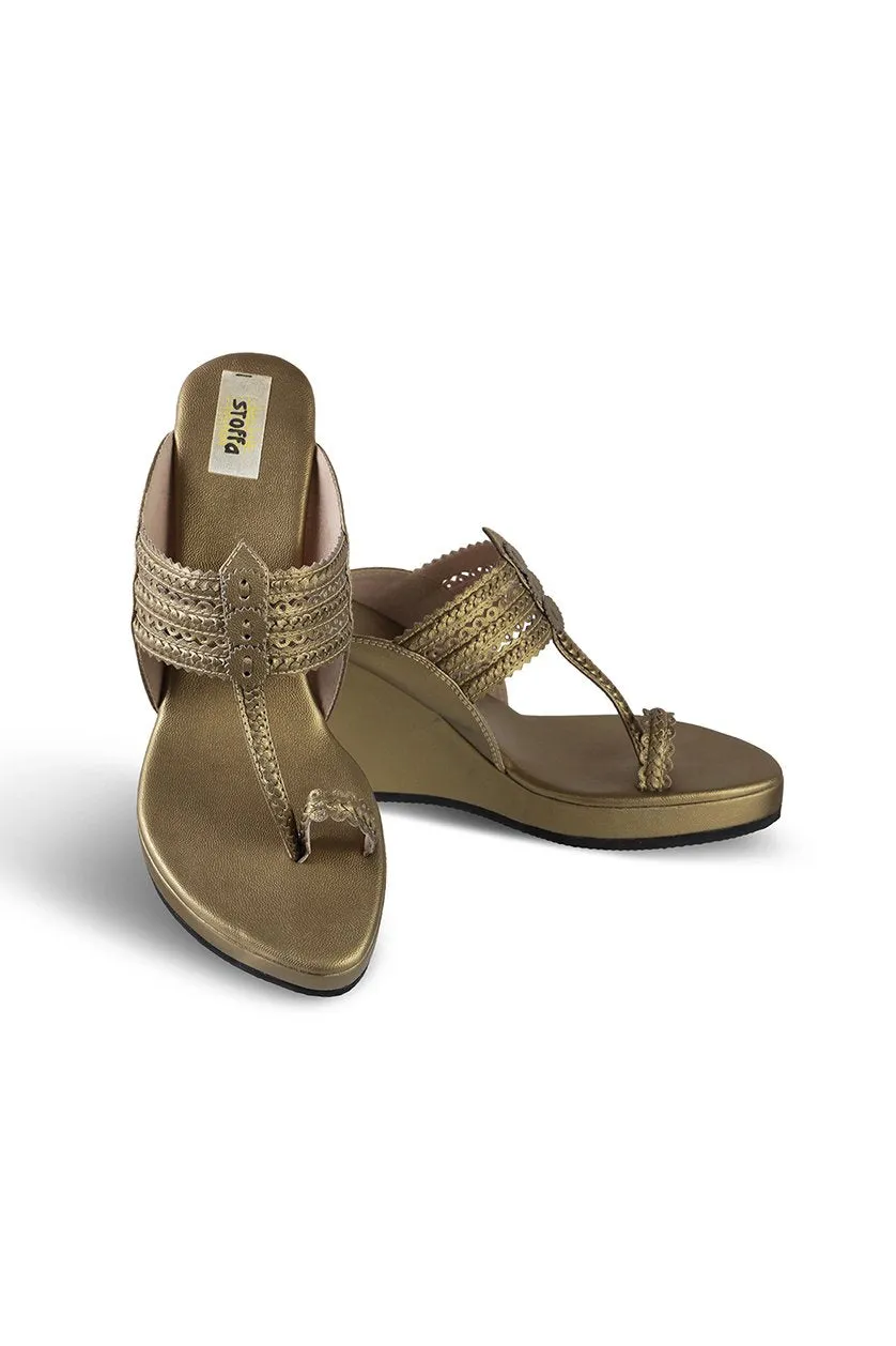 Classic High K Wedge Champagne