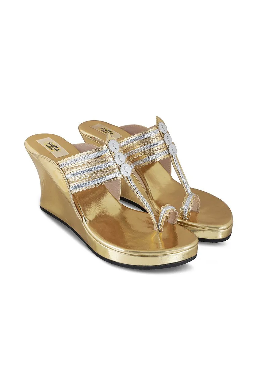Classic High K Wedge Champagne