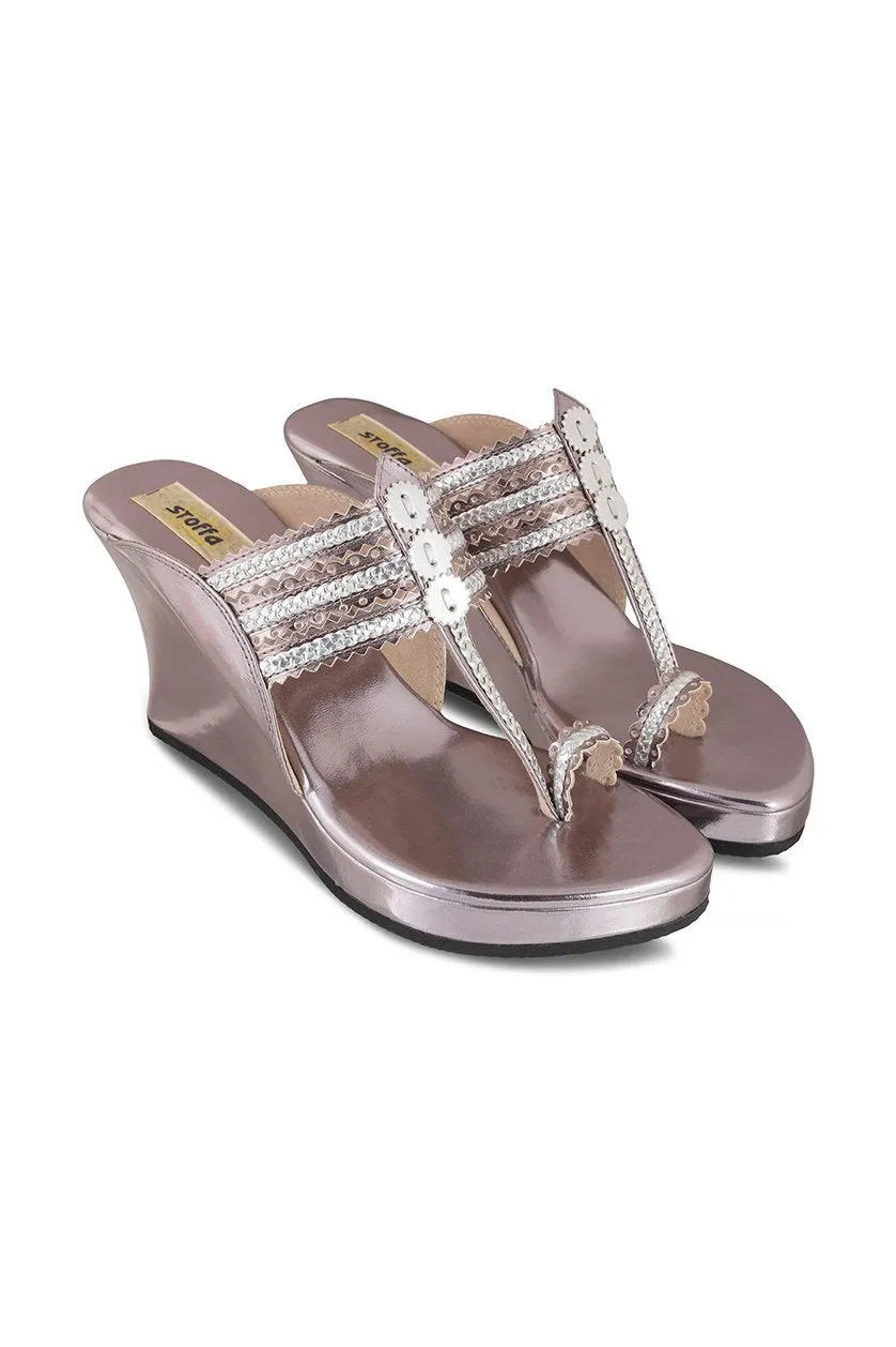 Classic High K Wedge Rose Gold